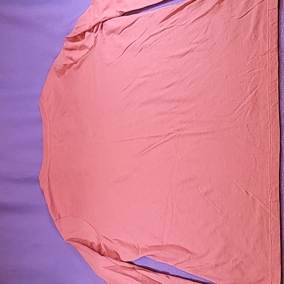 0729. Eddie Bauer ~ V- Neck ~ Long Sleeve T ~  XXL ~ Pink Grapefruit Color ~ - Picture 11 of 11
